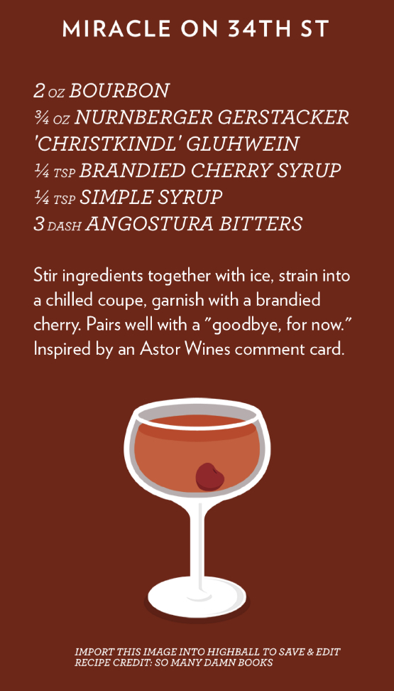 Miracle on 34th Street drink recipe