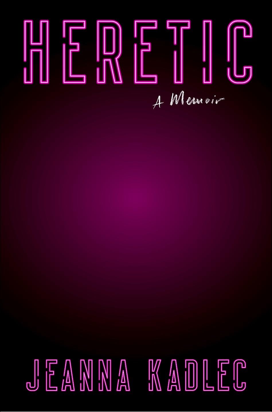 Jeanna Kadlec, <em><a href="https://bookshop.org/a/132/9780358581819" rel="noopener" target="_blank">Heretic</a></em>; cover design by Robin Bilardello (Harper, October 25)