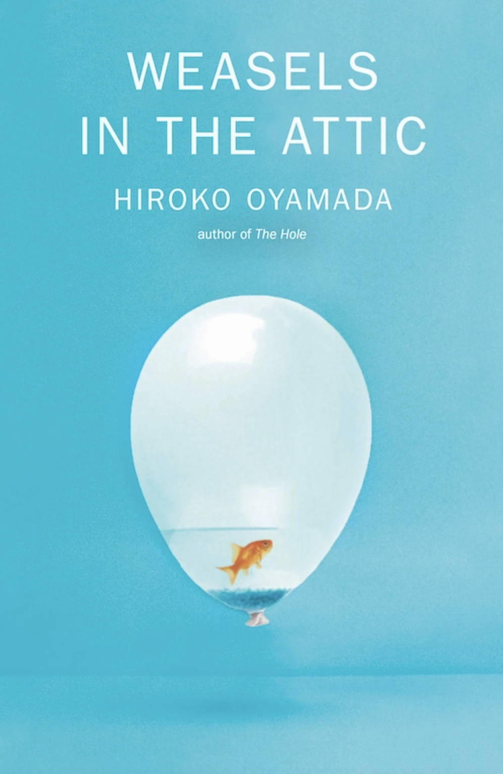 Hiroko Oyamada, <em><a href="https://bookshop.org/a/132/9780811231183" rel="noopener" target="_blank">Weasels in the Attic</a></em>; cover design by Janet Hansen (New Directions, October 4)