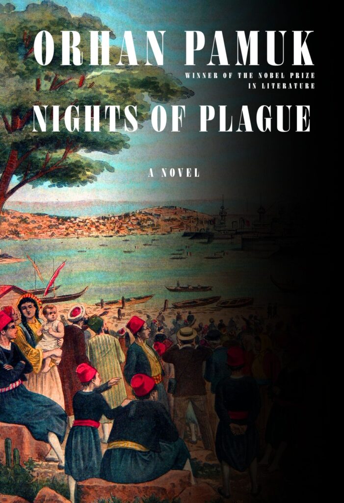 <p style="text-align: left;">Orhan Pamuk, <a href="https://bookshop.org/a/132/9780525656890"><em>Nights of Plague</em></a>; cover design by Chip Kidd (Knopf, October 4)</p>
