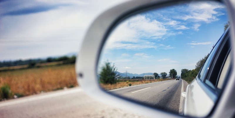 REAR-VIEW MIRROR definition in American English
