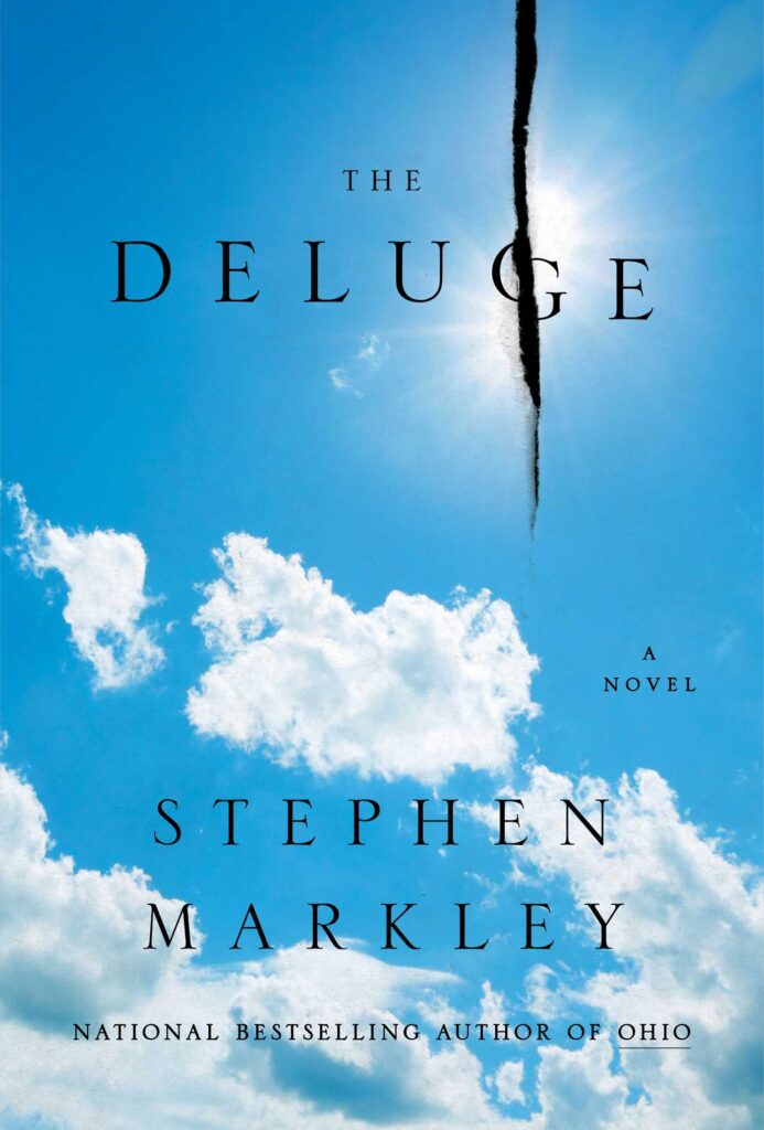 Stephen Markley, <a class="external" href="https://bookshop.org/a/40/9781982123093" target="_blank" rel="noopener"><em>The Deluge</em></a>; cover design by Matt Dorfman (Simon & Schuster, January 10) 