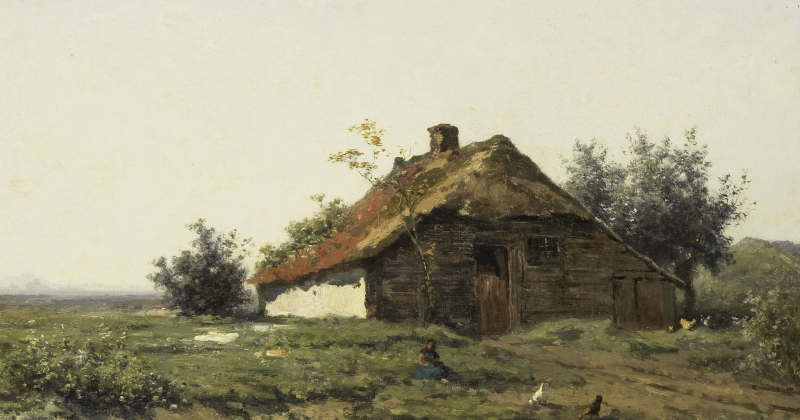 Farm in the Open Fields, Paul Joseph Constantin Gabriël, 1860 - 1903