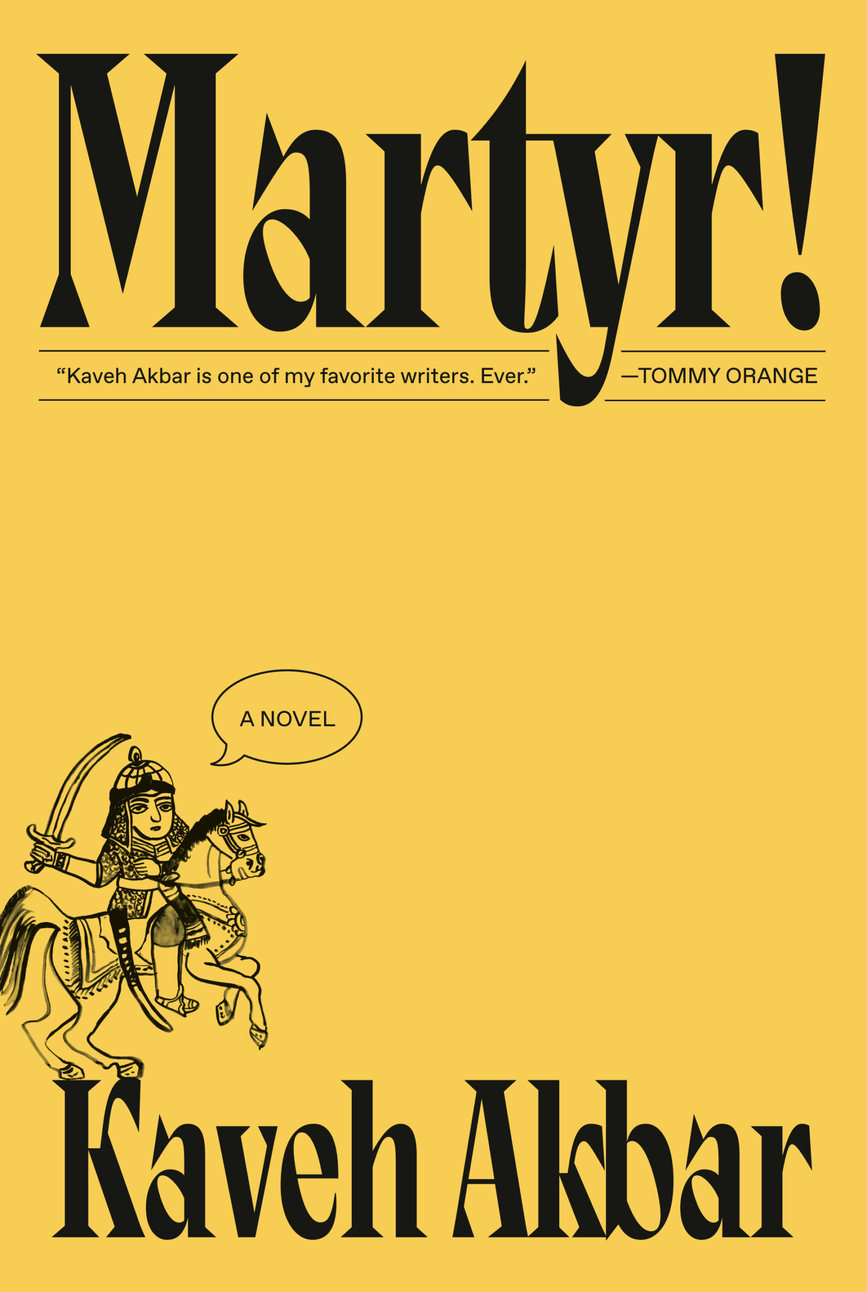 See the cover for Kaveh Akbar’s novel Martyr! ‹ Literary Hub Story