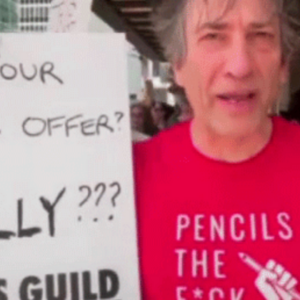 Neil Gaiman put his pencil down to support the WGA strike.