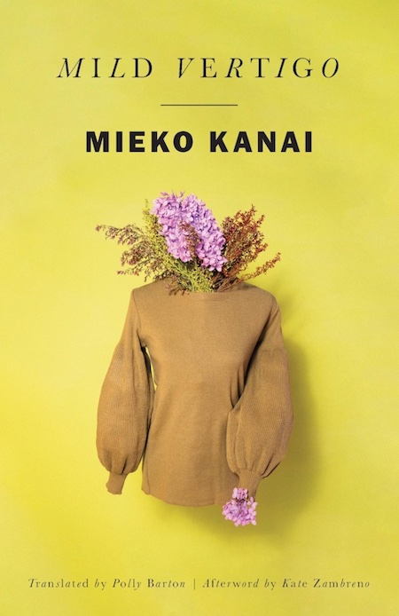 Mieko Kanai, tr. Polly Barton, <a href="https://bookshop.org/a/132/9780811232289" target="_blank" rel="noopener"><em>Mild Vertigo</em></a>; cover design by Janet Hansen (New Directions, May 2)