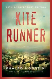 20th anniversary cover of Khaled hosseini's novel The kite runner