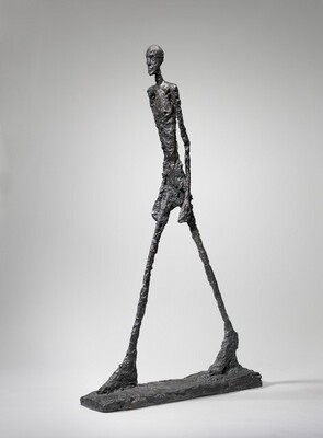 Alberto Giacometti, Walking Man II, 1960, bronze, Gift of Enid A. Haupt, 1977.47.7