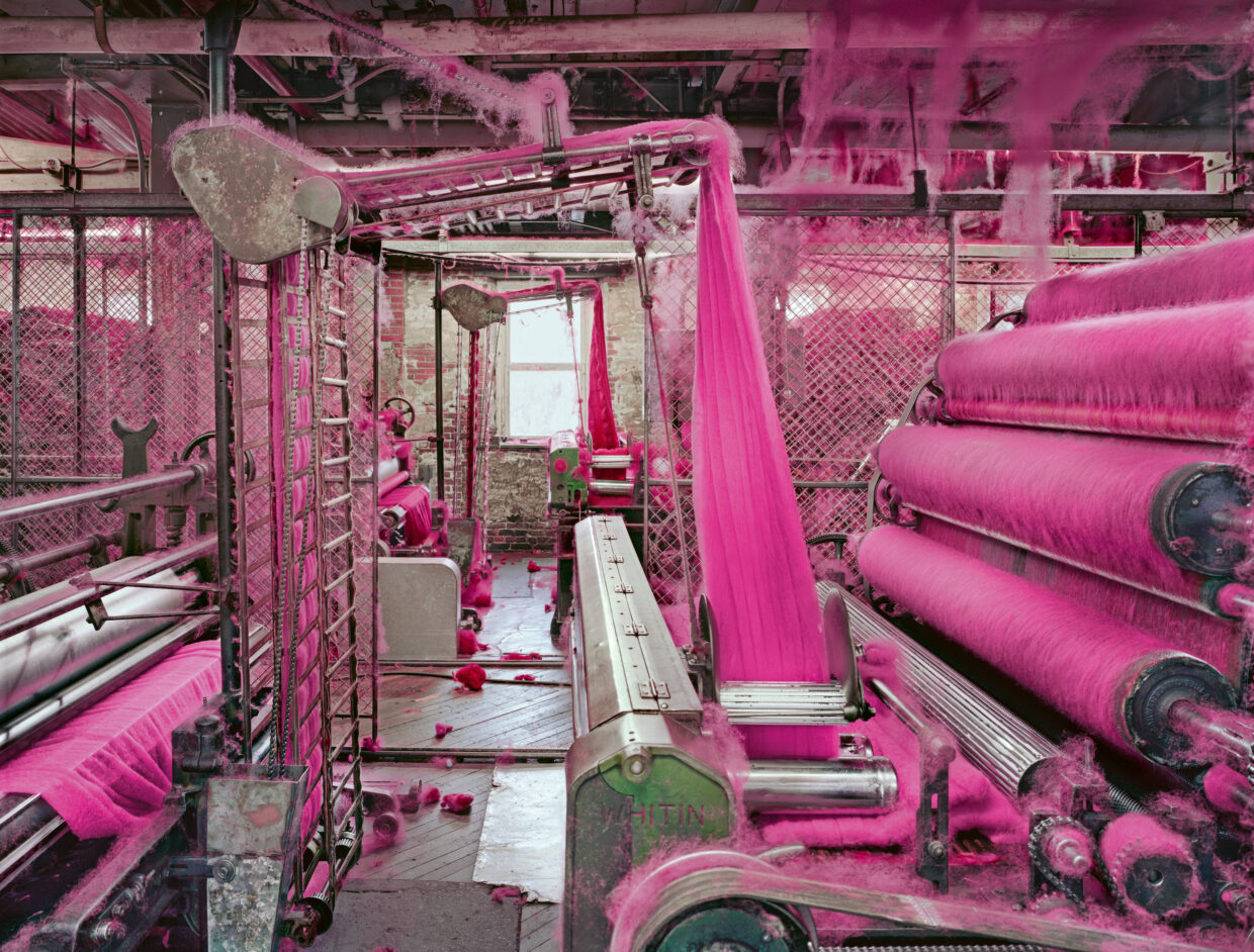 Wool carders. S & D Spinning Mill, Millbury, Massachusetts