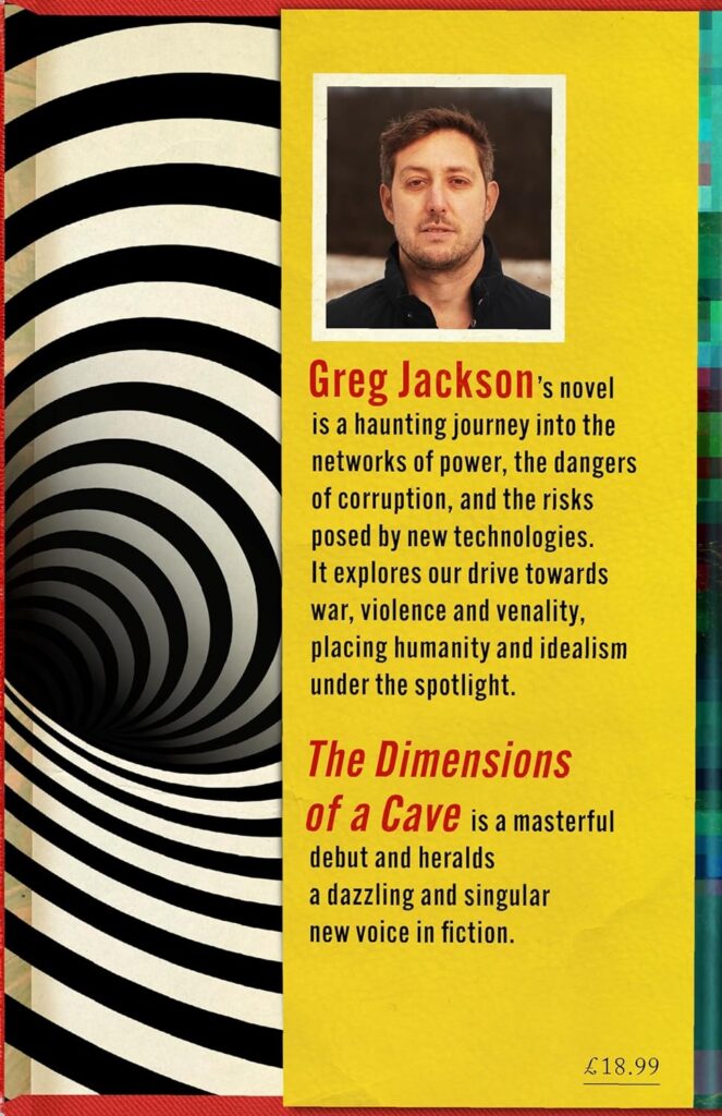 Greg Jackson, <em><a href="https://bookshop.org/a/132/9780374298494" rel="noopener" target="_blank">The Dimensions of a Cave</a></em> (Granta Books [UK], October 26) <br />Design by Jamie Keenan 