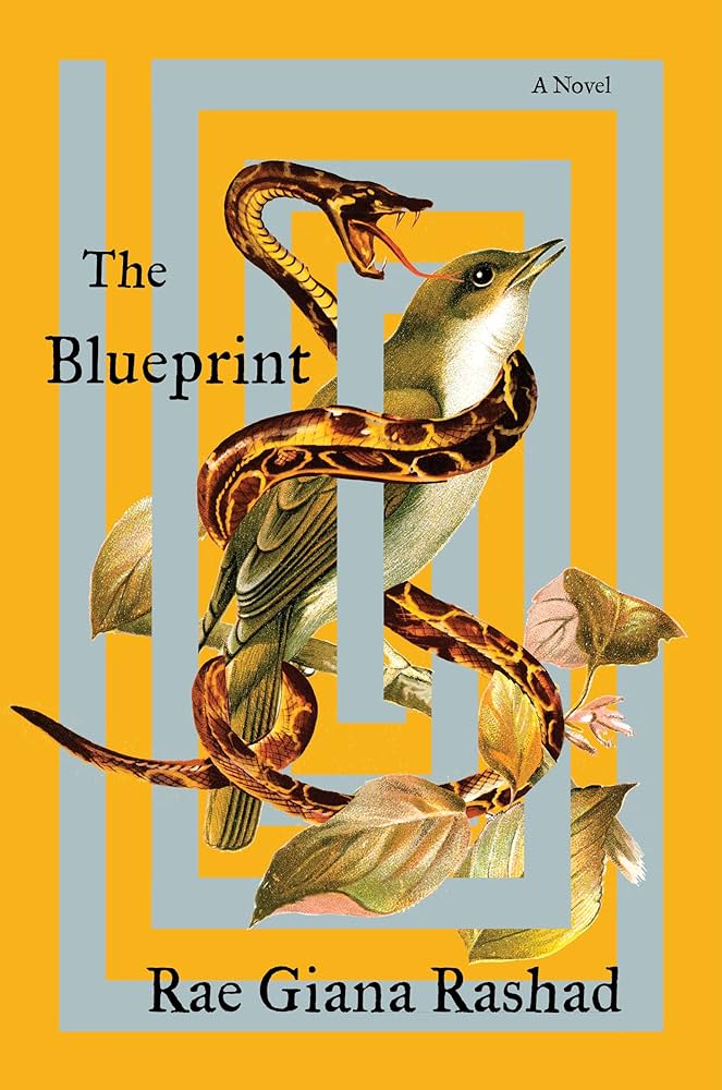 Rae Giana Rashad, <a href="https://bookshop.org/a/132/9780063330092" target="_blank" rel="noopener"><em>The Blueprint</em></a>; cover design by Robin Bilardello (Harper, February 13) 