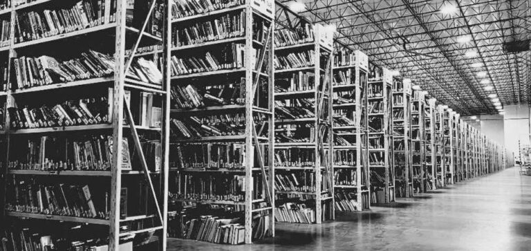 books in warehouse