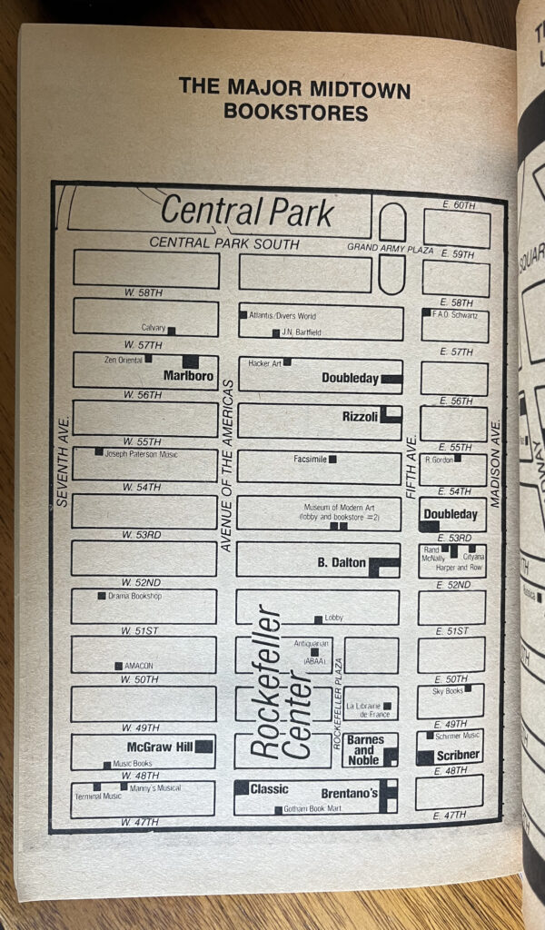a map from the bookstore book