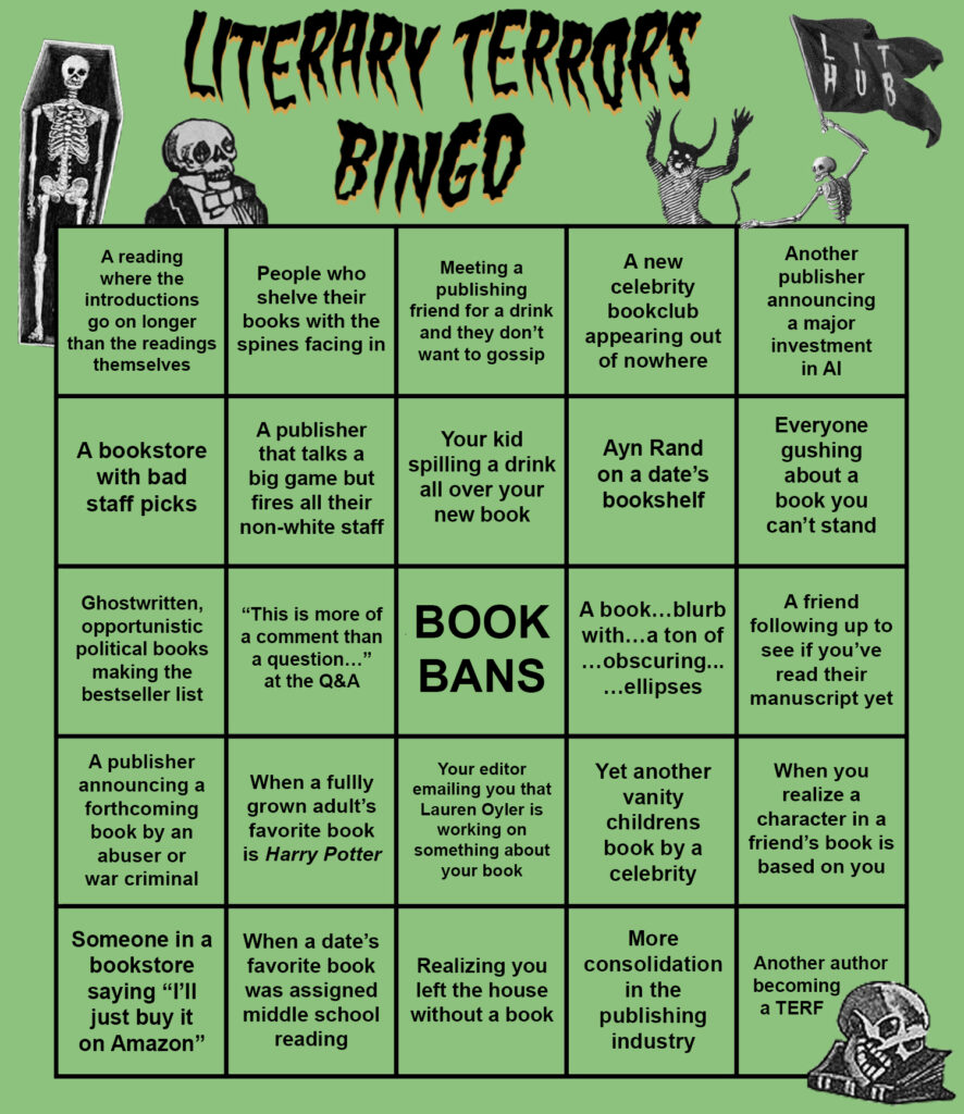 spooky book month bingo