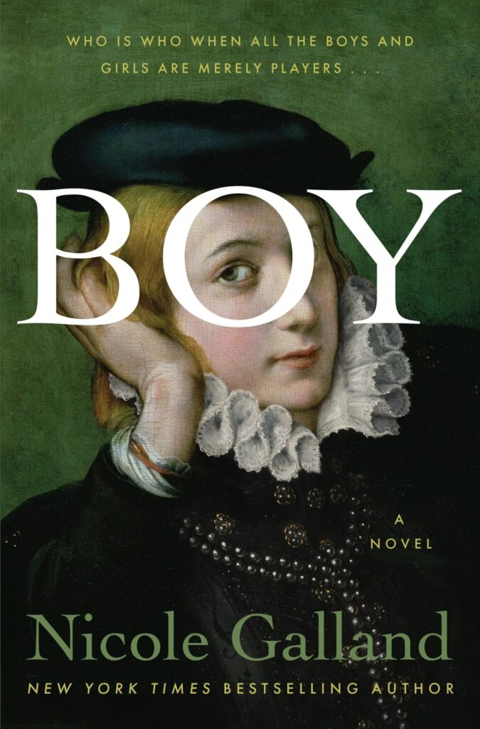 Nicole Galland, <em><a class="external" href="https://bookshop.org/a/132/9780063342859" target="_blank" rel="noopener">Boy</a></em>; cover design by Mumtaz Mustafa, painting by Francesco Mazzola (William Morrow, February 26)