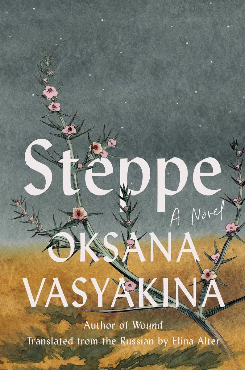 Oksana Vasyakina, tr. Elina Alter, <a class="external" href="https://bookshop.org/a/40/9781646223077" target="_blank" rel="noopener"><em>Steppe</em></a>; cover design by Nicole Caputo (Catapult, January 20)
