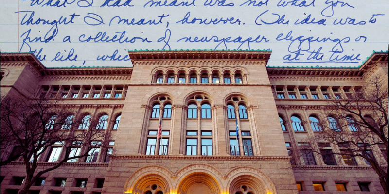 If you read cursive, the Newberry has a job for you.