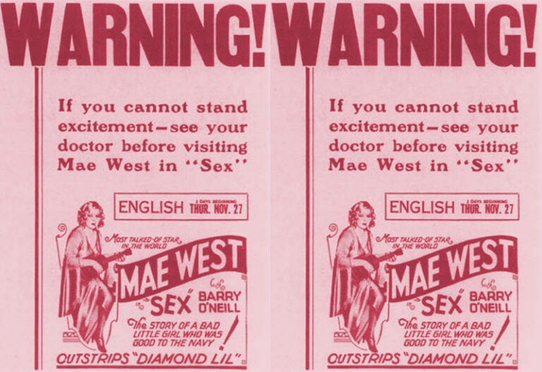 This Week in Literary History: Mae West is Sentenced to Ten Days in Jail for Obscenity