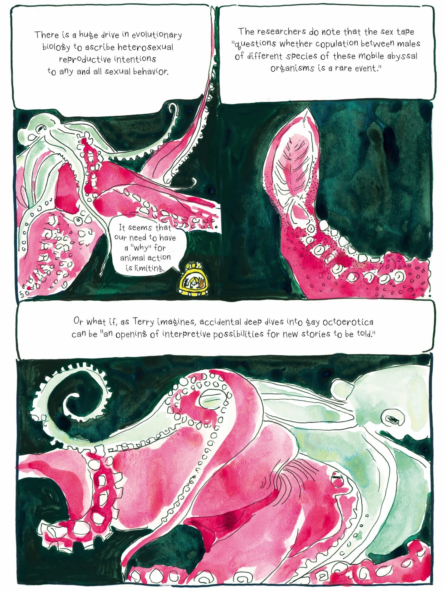 poking the squid