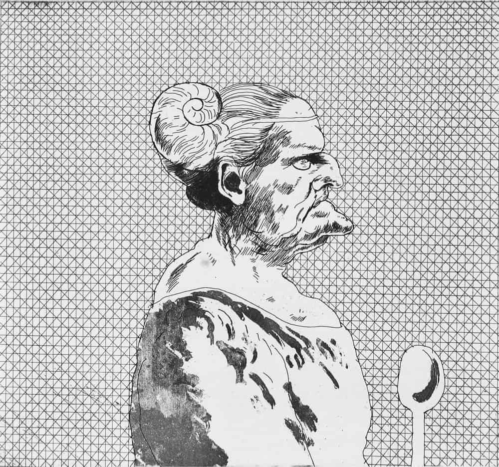 David Hockney, "The Cook," 1969 (from "Fundevogel")