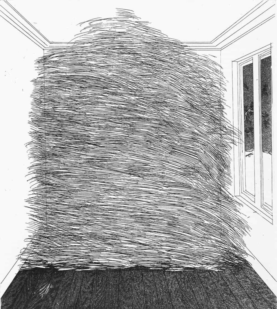 David Hockney, "A Room Full of Straw," 1969 (from "Rumpelstilzchen")