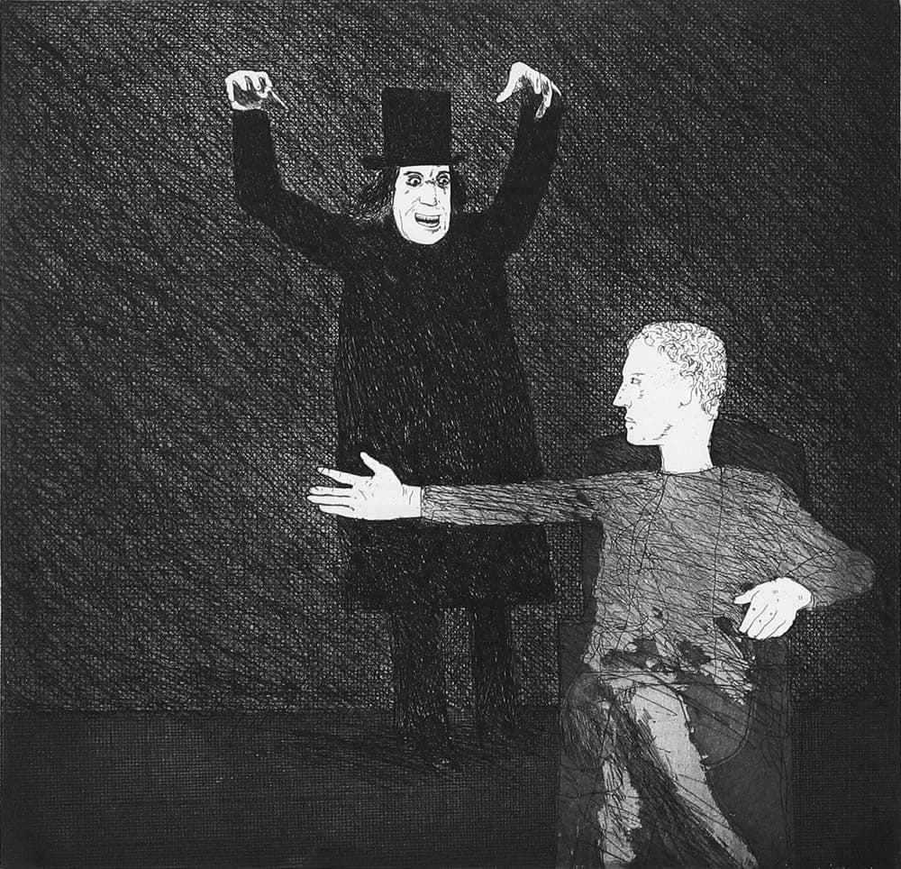 David Hockney, "Inside the Castle," 1969 (from "The Boy Who Left Home to Learn Fear")