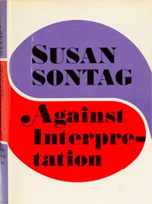 Against Interpretation by Susan Sontag