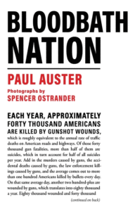 Paul Auster_Bloodbath Nation Cover